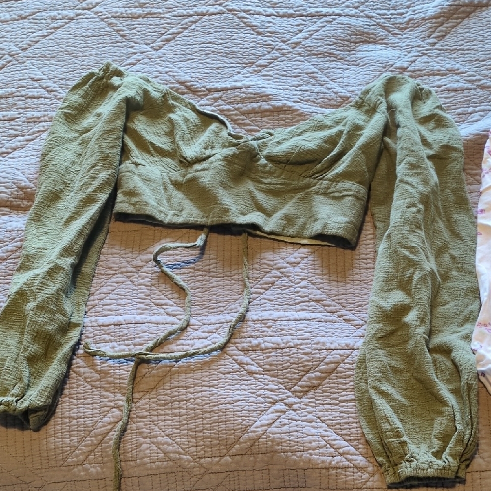 Princess Polly Olive Green Top